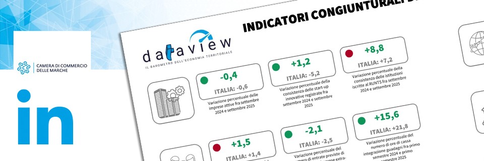 Economia Marche: in crescita startup innovative e Terzo Settore, lavoro in tenuta