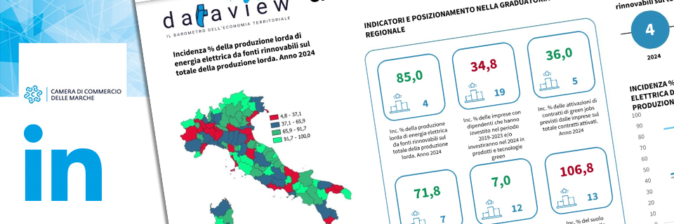 Green economy: le Marche quarte in Italia per produzione di energia pulita