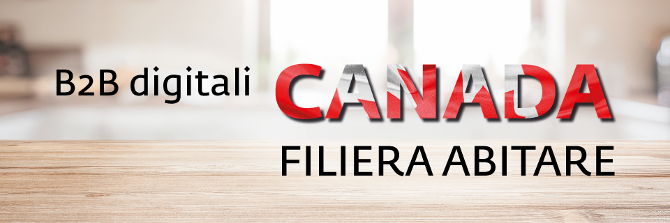 Webinar di presentazione del progetto "B2B digitali Canada" (filiera abitare)