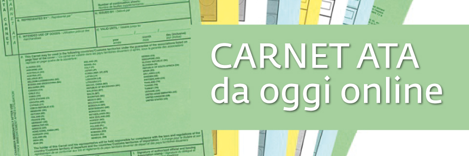 Dal 1° aprile 2023 tutti i carnet ATA dovranno essere richiesti on line sul sito Cert’O