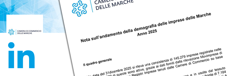 I dati sulla demografia delle imprese marchigiane nel 2025
