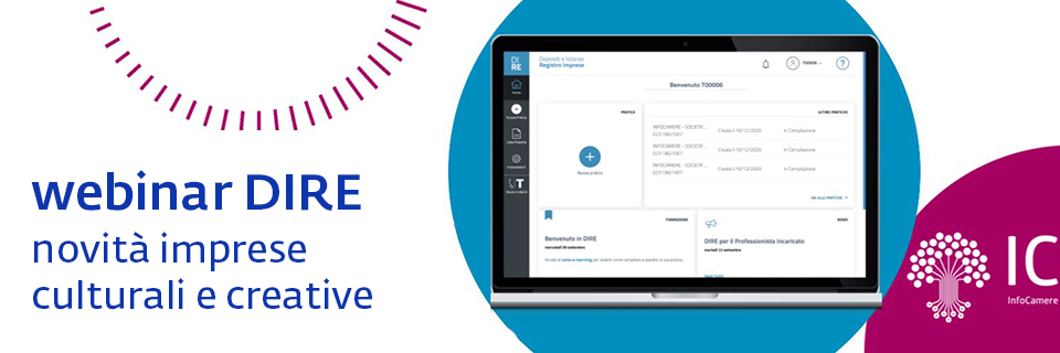 Webinar DIRE: novità per le pratiche delle imprese culturali e creative