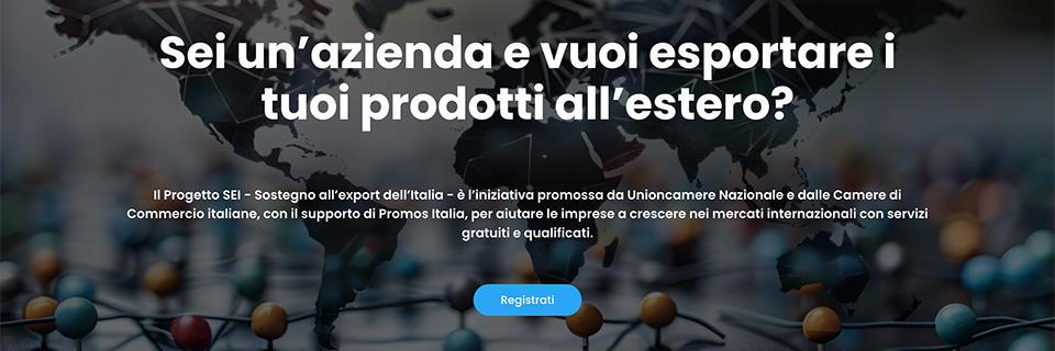 Progetto SEI: sostegno all'export per le imprese