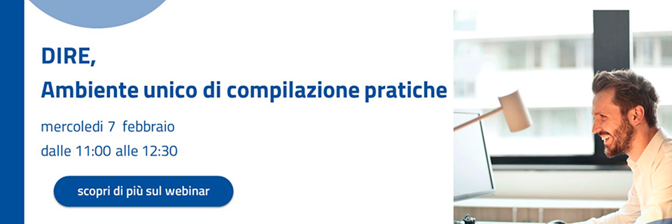 Webinar DIRE ambiente unico di compilazione pratiche