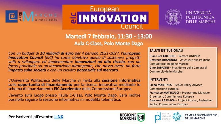 Evento APRE European Innovation Council