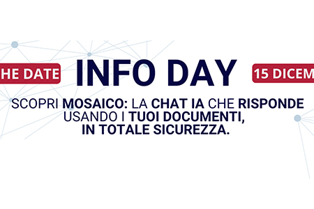 Webinar su l'IA MOSAICO: la chat che risponde usando i tuoi documenti in totale sicurezza (15 dicembre)