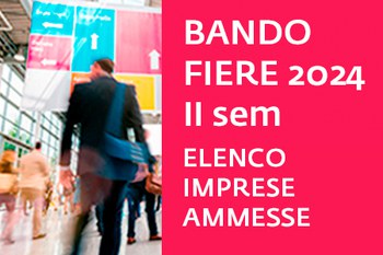 Bando Fiere 2024 (II sem): elenco delle imprese ammesse