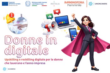 Riparte donne in digitale: percorso formativo per imprenditrici e donne che lavorano (periodo aprile-maggio 2026)